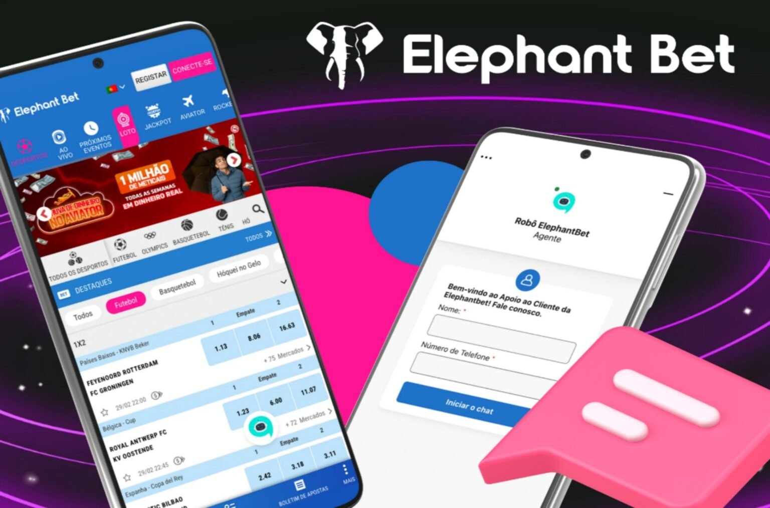 Como Contactar o Apoio ao Cliente da Elephant Bet Angola
