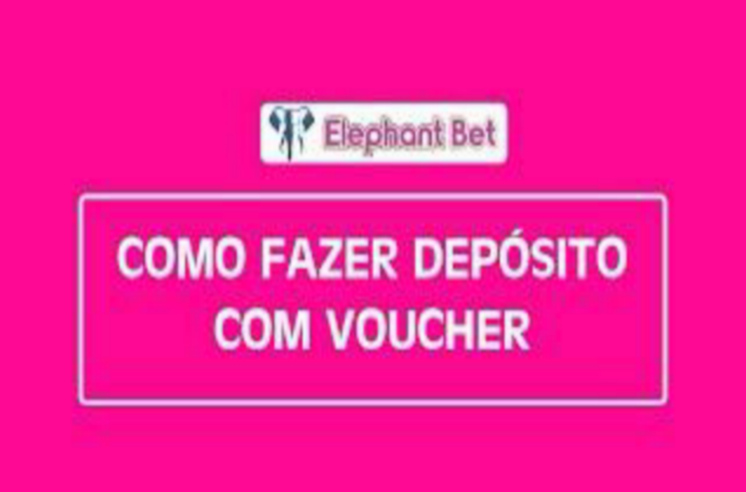 Como depositar por voucher na elephantbet